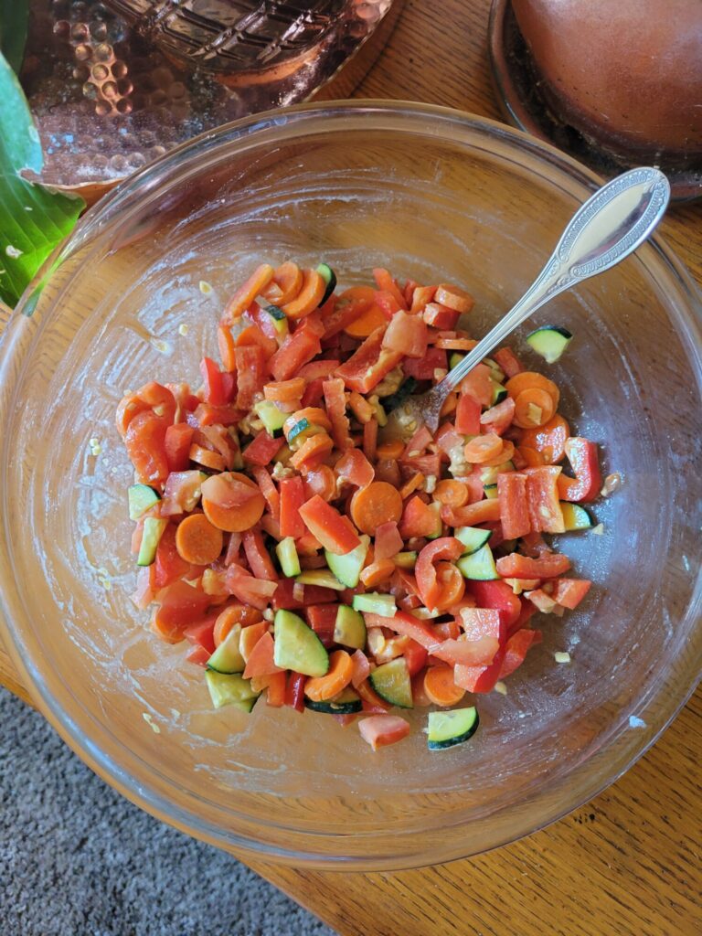 Vermicelli Salad w/ Avocado, Cucumber, & Tomato