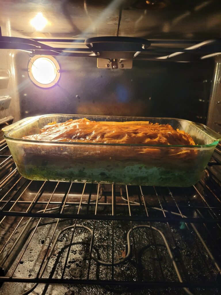 Spinach Pie w/ Tomatoes