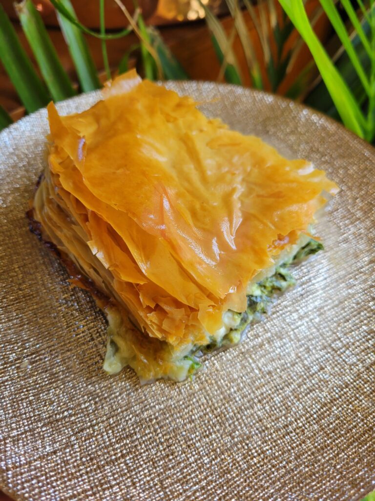 Spinach Pie w/ Tomatoes