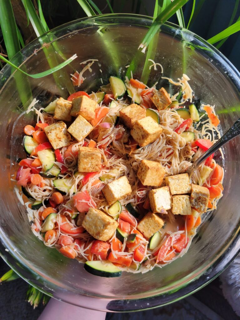 Vermicelli Salad w/ Cucumber & Tofu