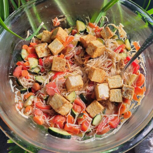 Vermicelli Salad w/ Cucumber & Tofu