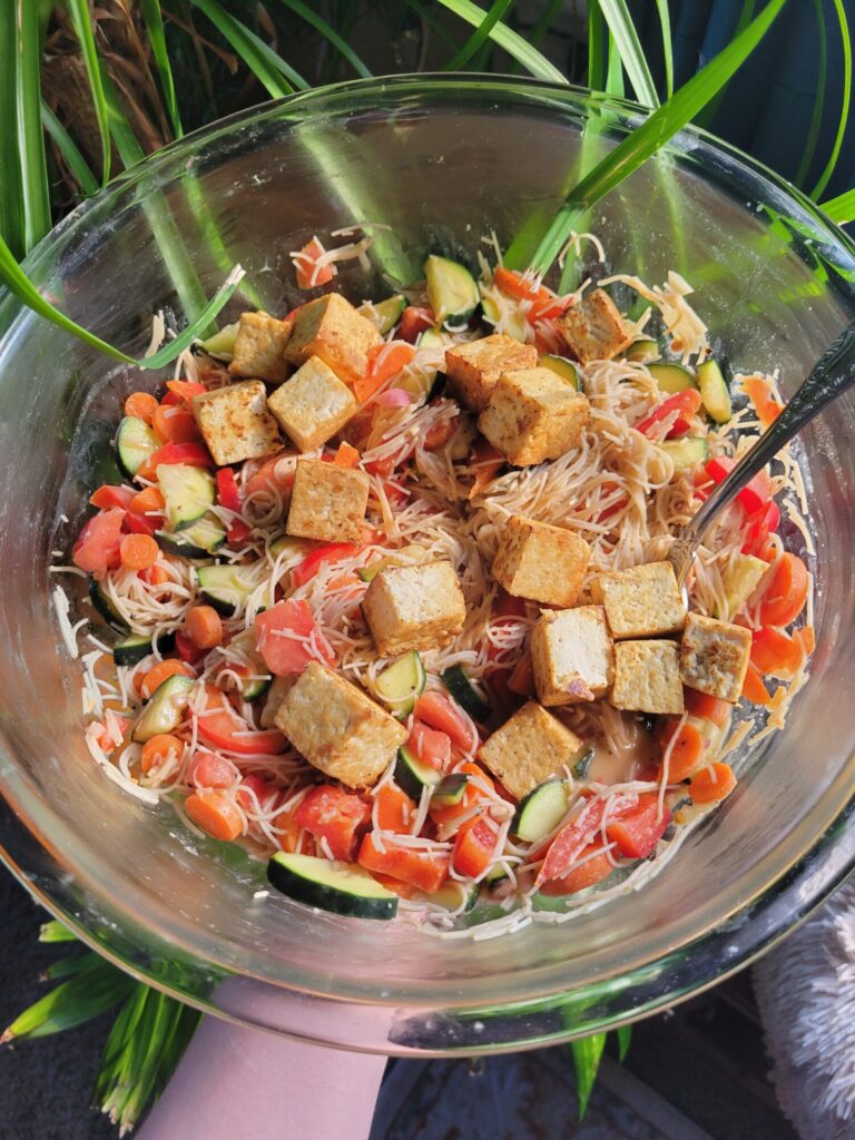 Vermicelli Salad w/ Cucumber & Tofu