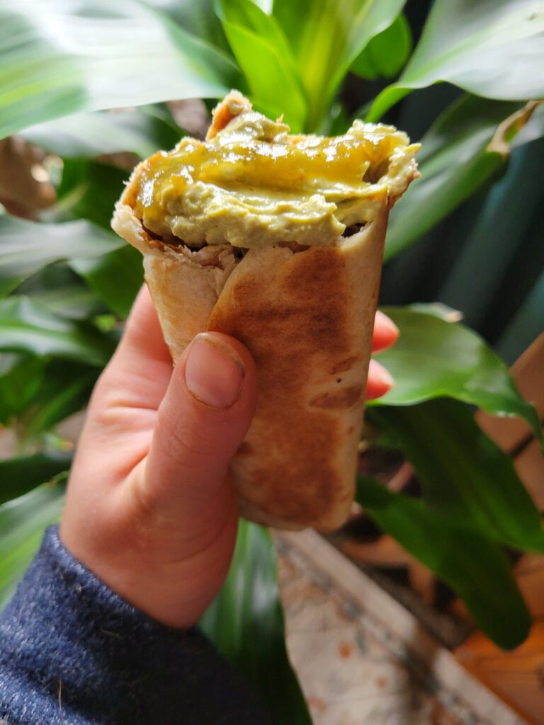 Burrito w/ Pinto Beans, Quinoa, & Blackened Tilapia