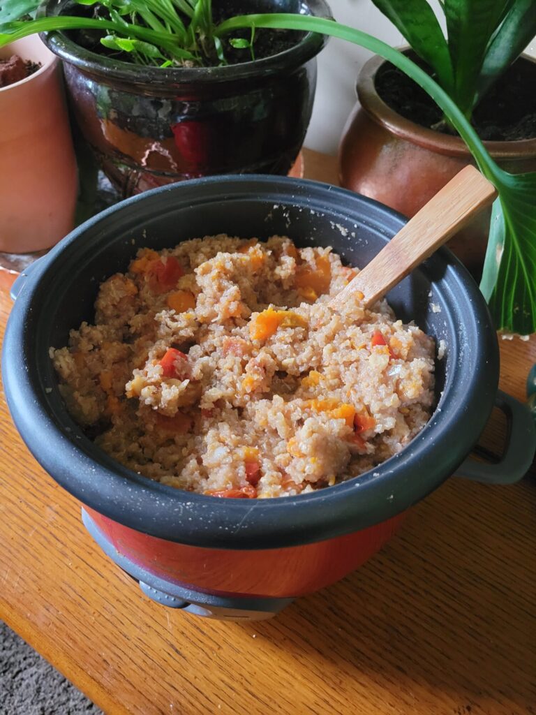Quinoa w/ Sweet Potatoes, Tomatoes, & Walnuts