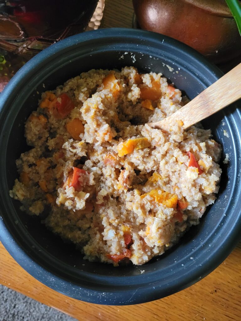 Quinoa w/ Sweet Potatoes, Tomatoes, & Walnuts