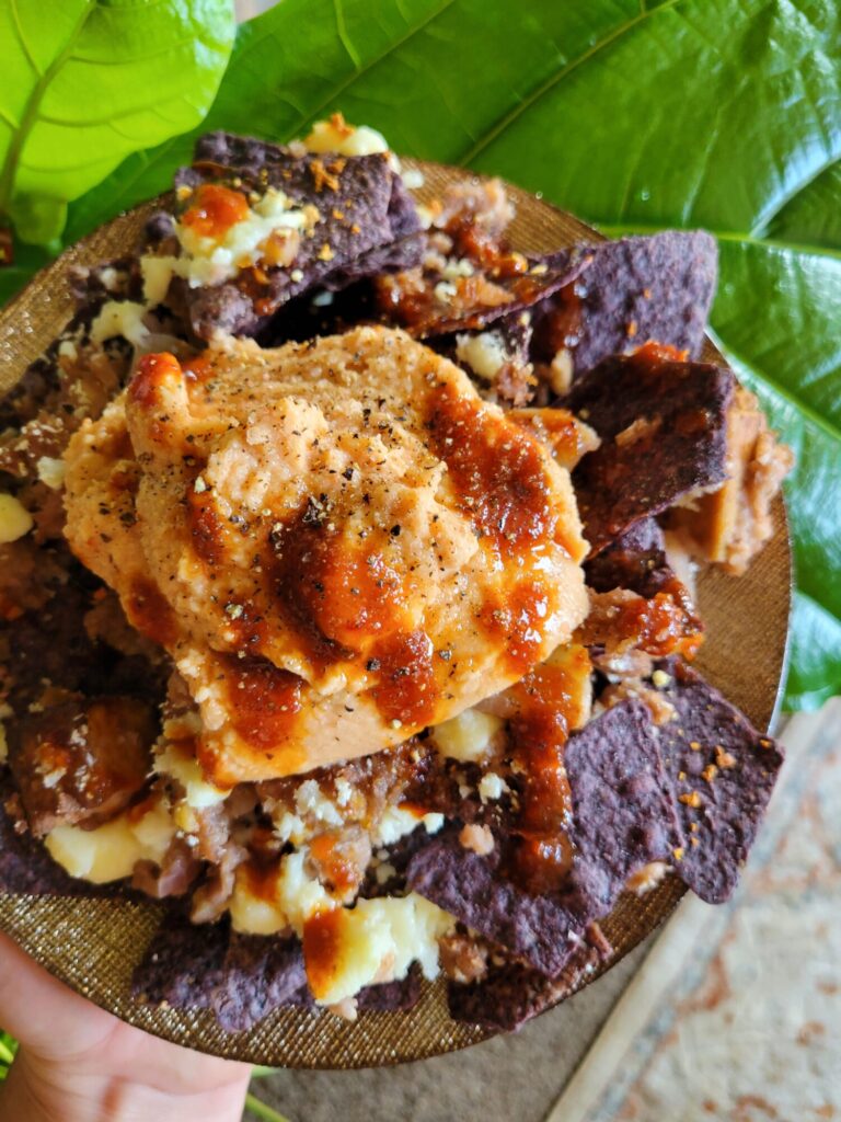 Nachos w/ Daikon Quinoa & Queso Fresco