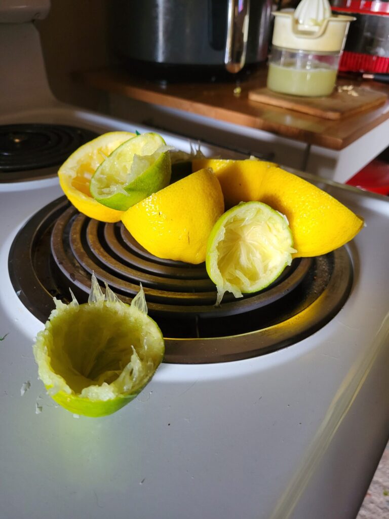 Potluck Avocado Dip w/ Lemons, Limes, & Walnuts