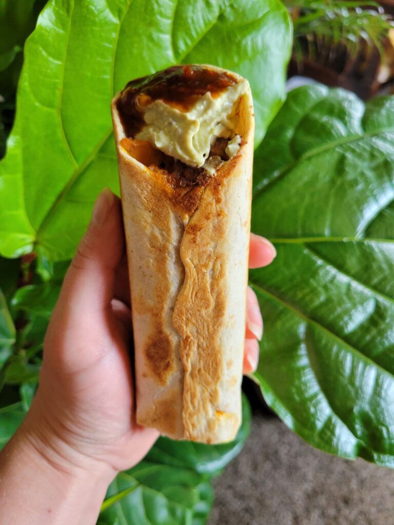Burrito w/ Daikon Quinoa & Ambercup Squash