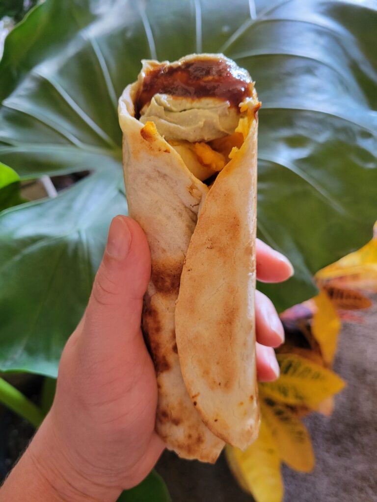 Burrito w/ Squash Macaroni & Cheese
