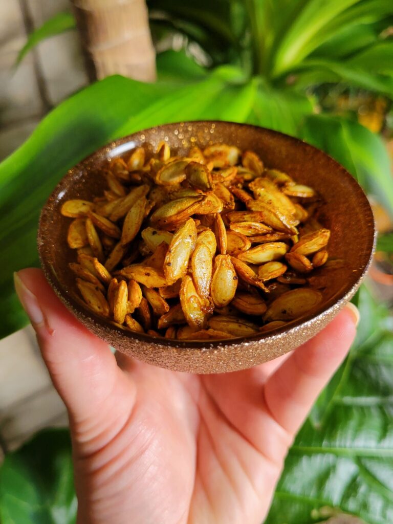 Roasted Calabaza Squash Seeds