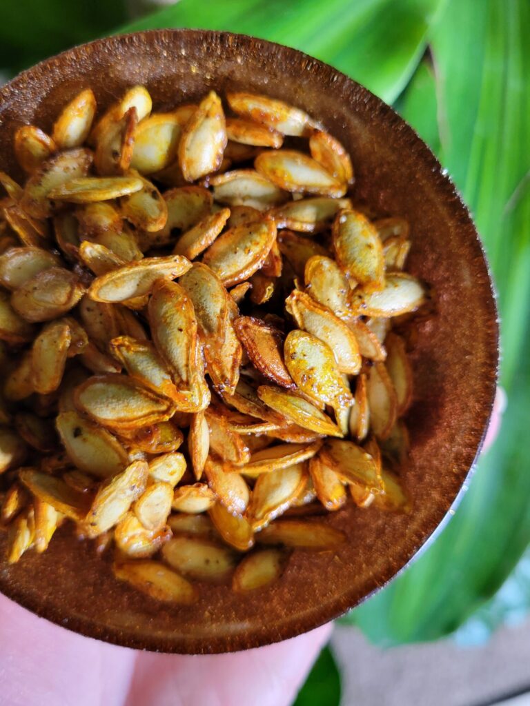 Roasted Calabaza Squash Seeds