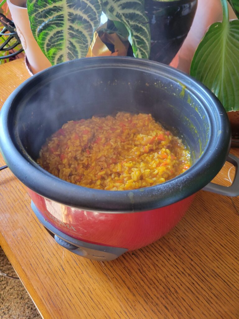 Brown Rice w/ Calabaza Squash & Anaheim Peppers