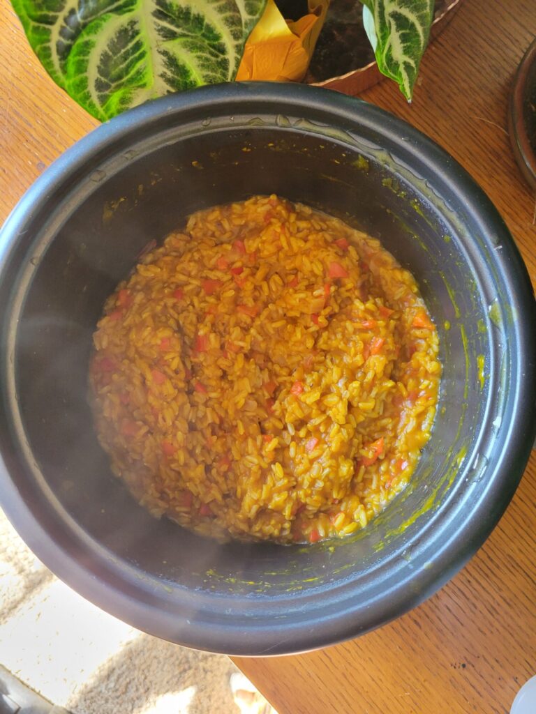 Brown Rice w/ Calabaza Squash & Anaheim Peppers