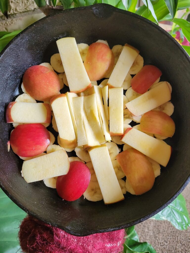 Quiche w/ Apples, Bananas, & Truffle Gruyere