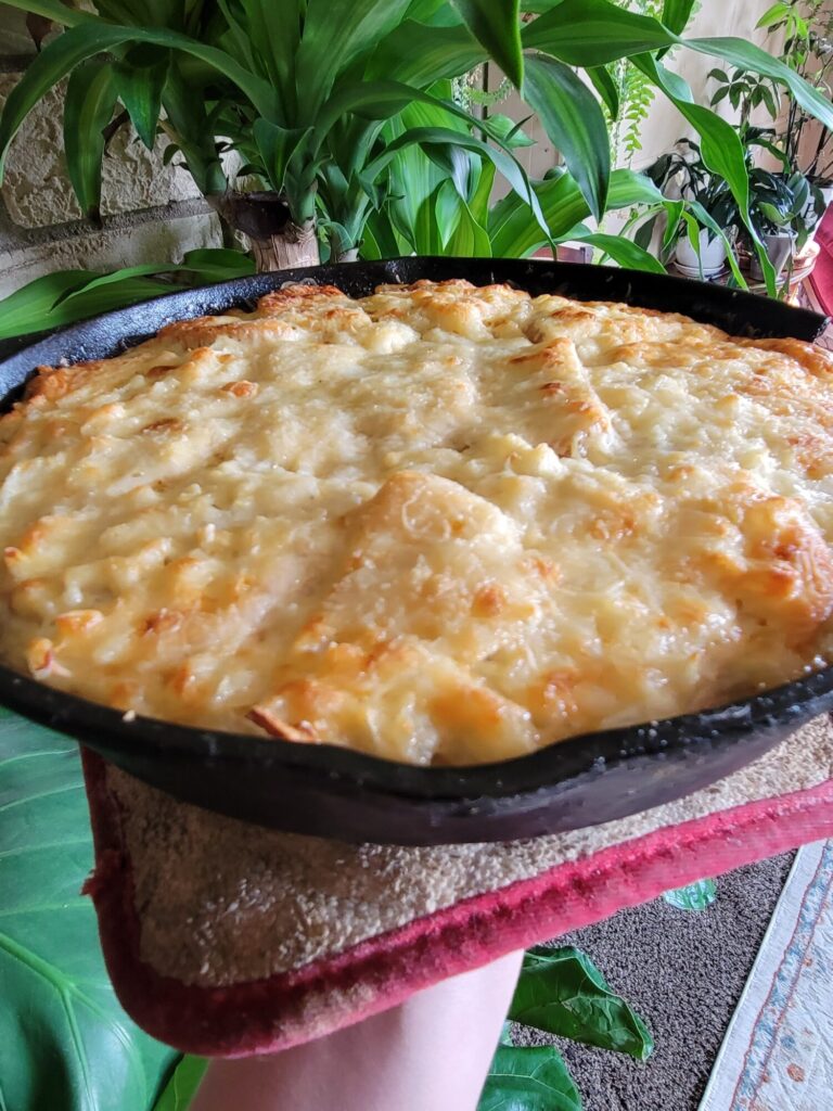 Quiche w/ Apples, Bananas, & Truffle Gruyere