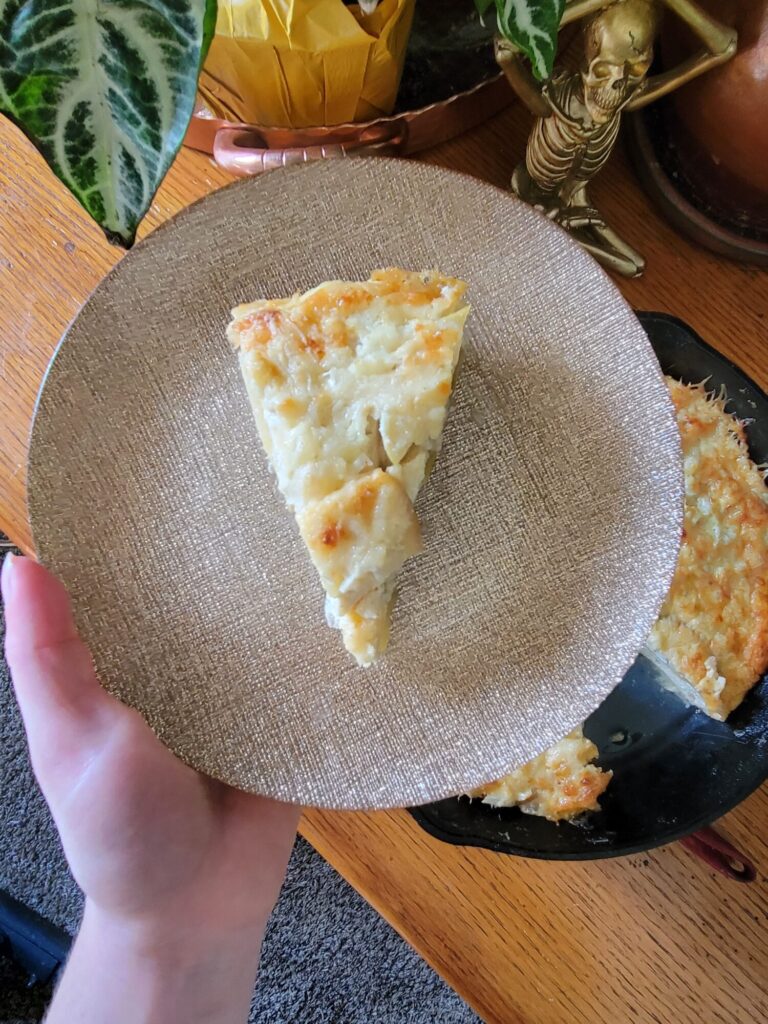 Quiche w/ Apples, Bananas, & Truffle Gruyere