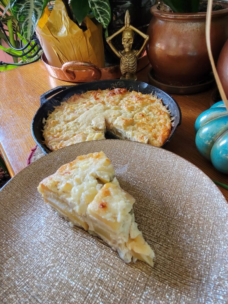 Quiche w/ Apples, Bananas, & Truffle Gruyere