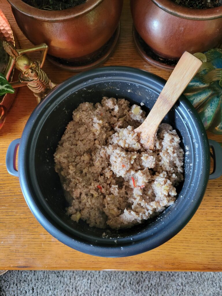 Quinoa w/ Apples, Red Chilis, & Walnuts