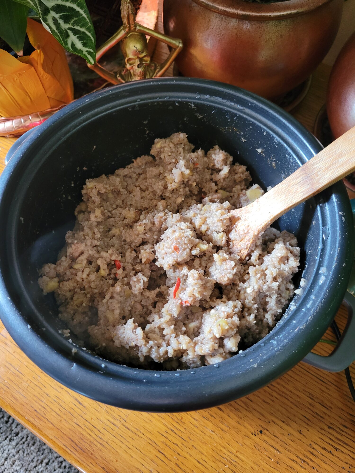 Quinoa w/ Apples, Red Chilis, & Walnuts