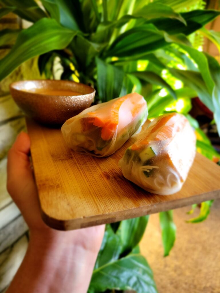 Spring Rolls w/ Tofu, Carrots, & Avocados