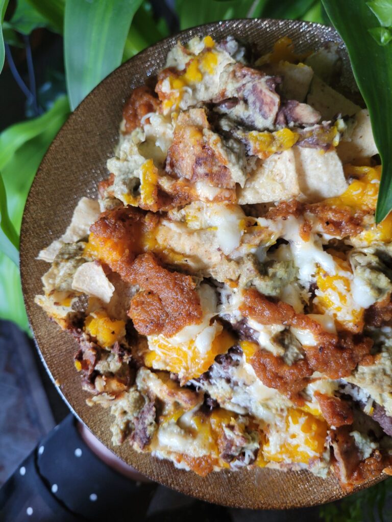 Nachos w/ Black Beans & Roasted Hubbard Squash