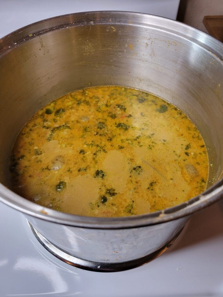 Curry w/ Thai Chilis, Broccoli, Squash, & Guinness