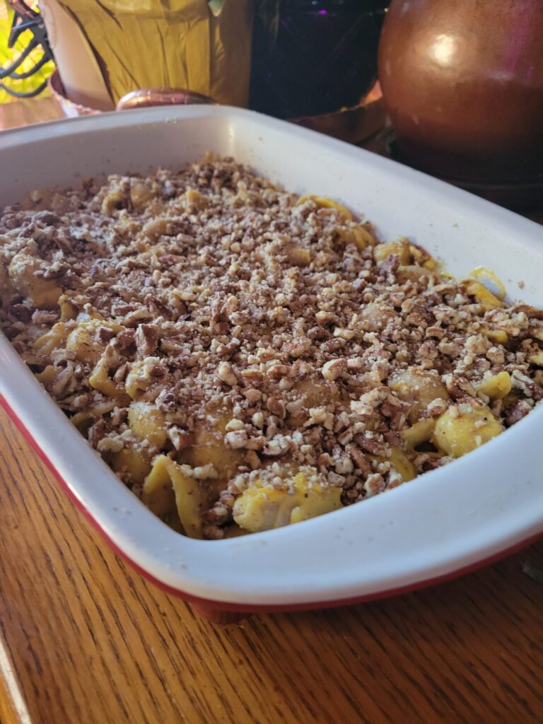 Macaroni & Cheese w/ Hubbard Squash & Pecans