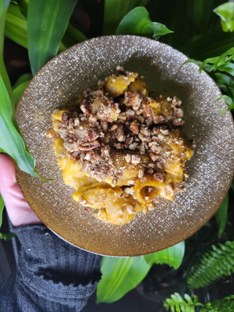 Macaroni & Cheese w/ Hubbard Squash & Pecans