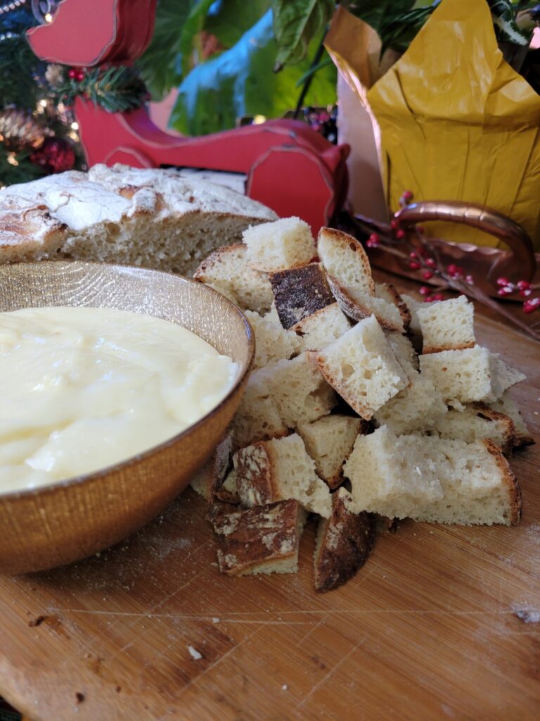 Fondue w/ Gruyère & Swiss Cheese