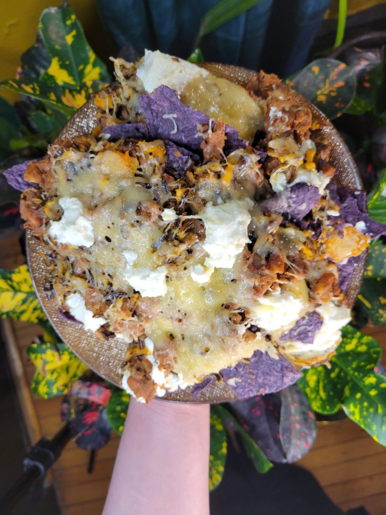 Nachos w/ Pinto Beans, Wild Rice, & Chèvre