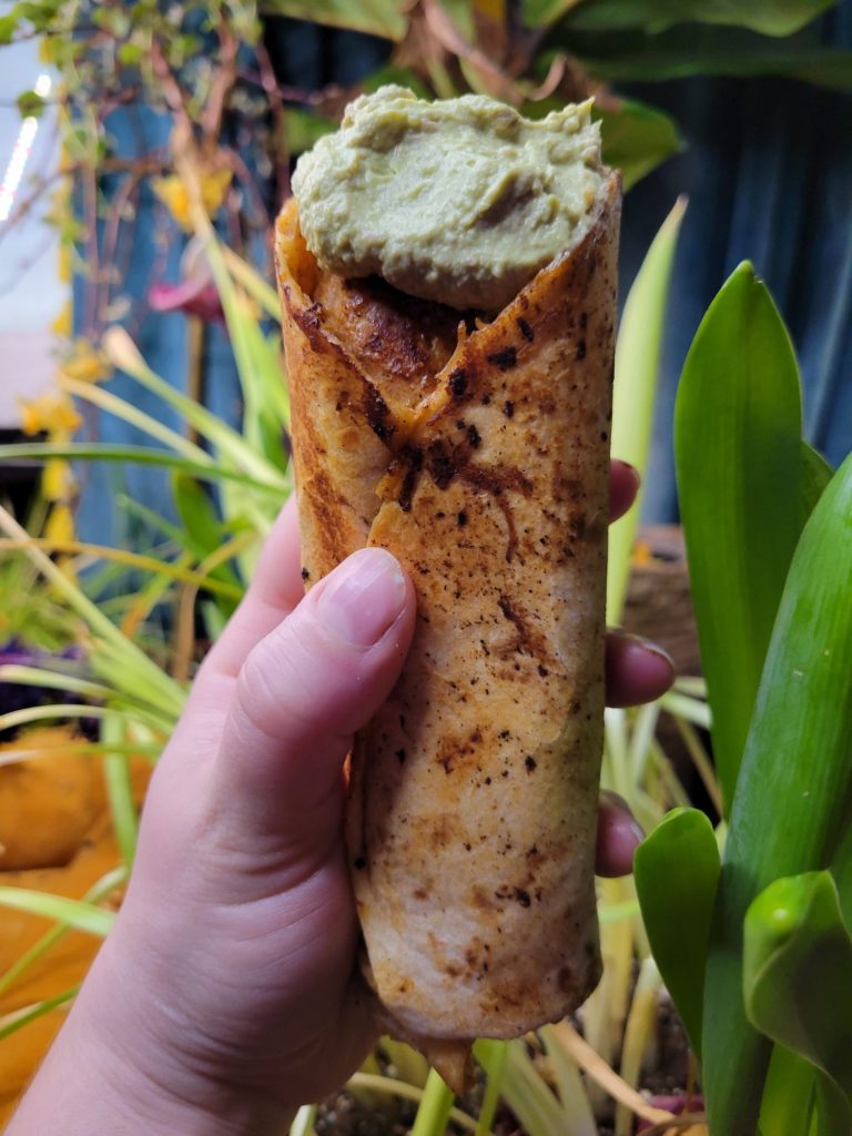 Burrito w/ Blackened Tilapia, Avocado, & Vermicelli