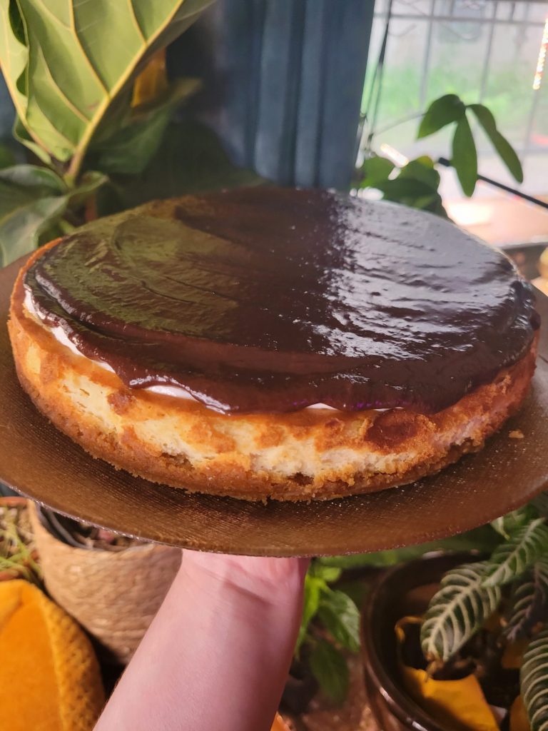 New York Cheesecake w/ Rum Chocolate Ganache