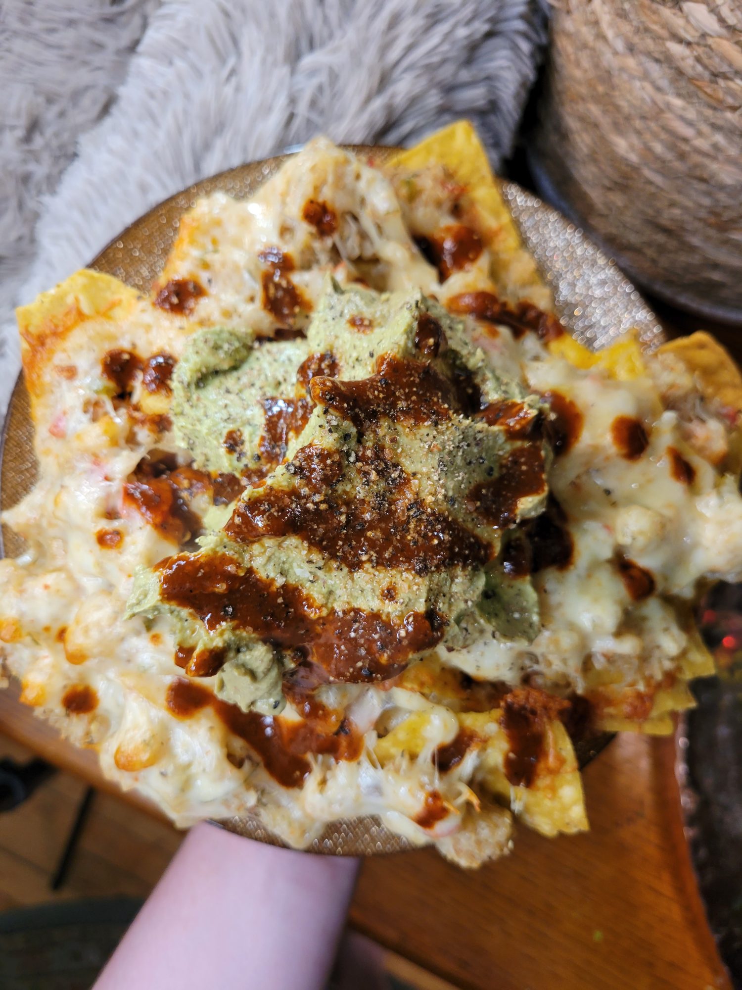 Nachos w/ Fennel Quinoa & Rattlesnake Cheddar