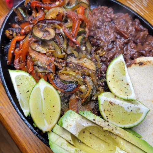 Fajitas w/ Black Beans, Zucchini, & Bell Peppers