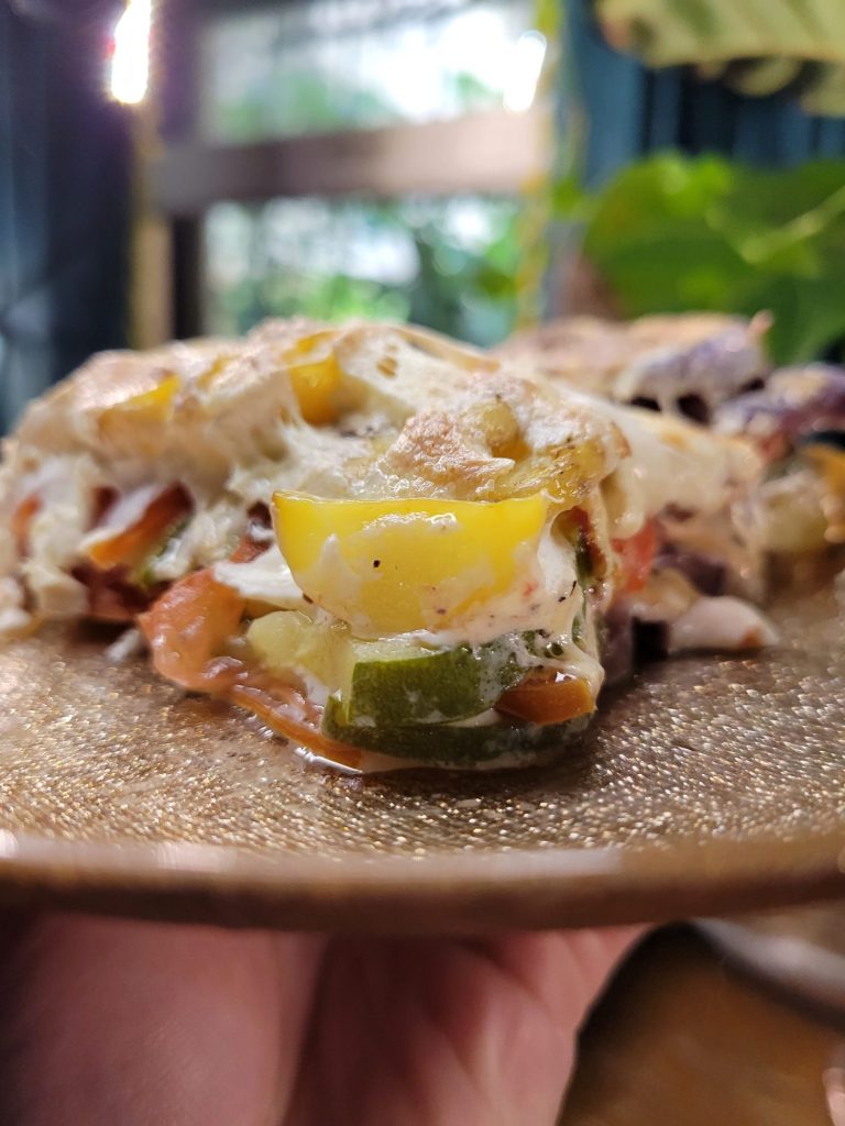 Potato Bake w/ Tomatoes, Zucchini, & Fresh Mozzarella