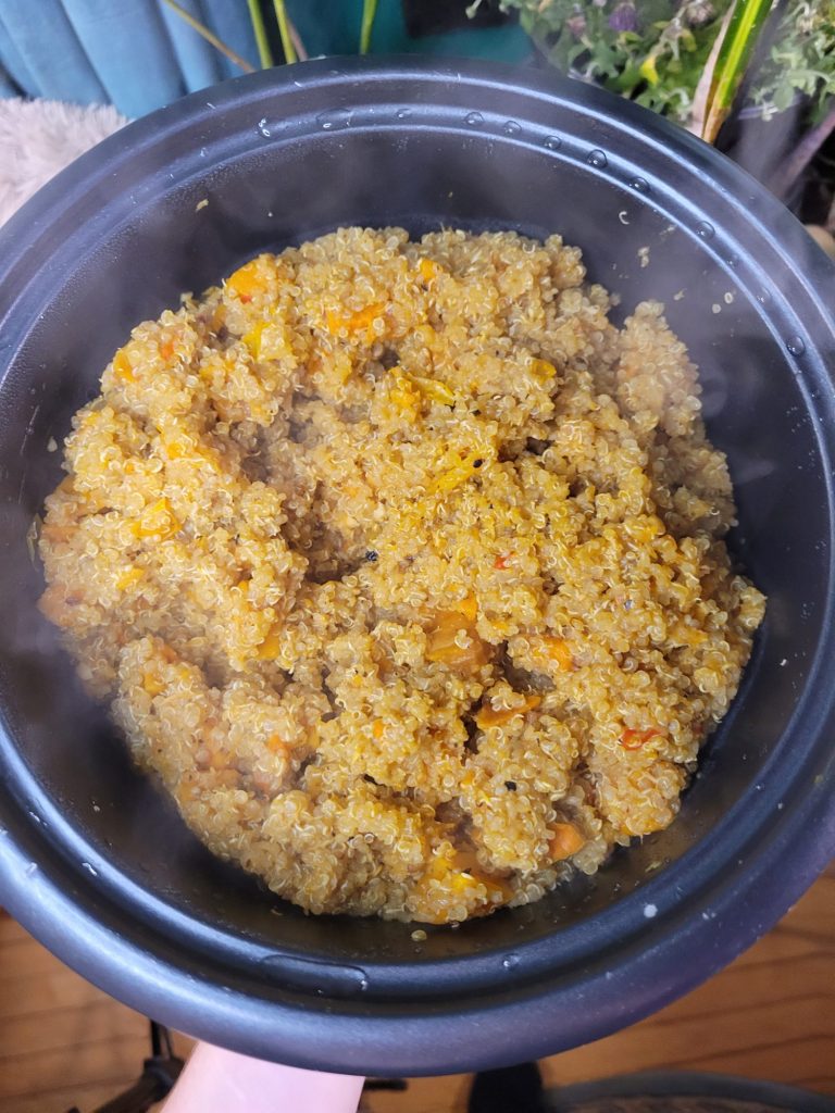 Quinoa w/ Roasted Red Hubbard Squash