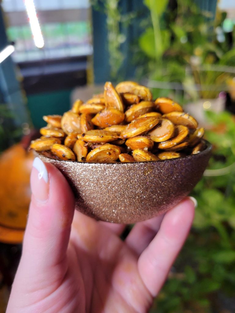 Roasted Kabocha Squash Seeds