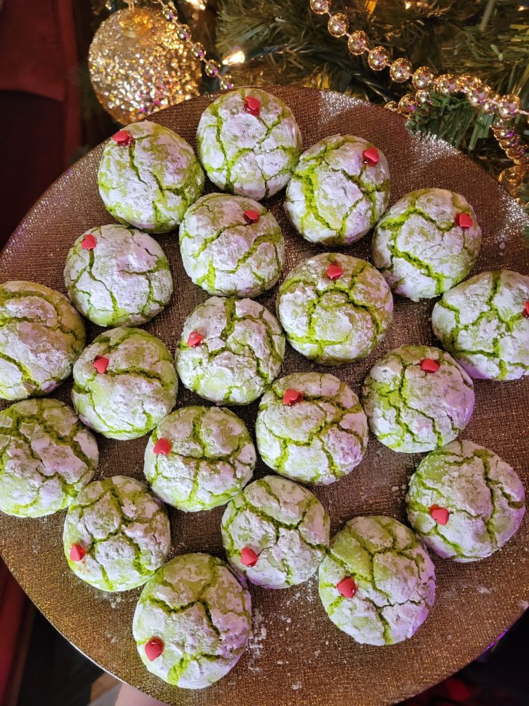 The Grinch Cookies w/ Peppermint Extract