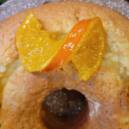 Moroccan Orange Cake w/ Candied Oranges