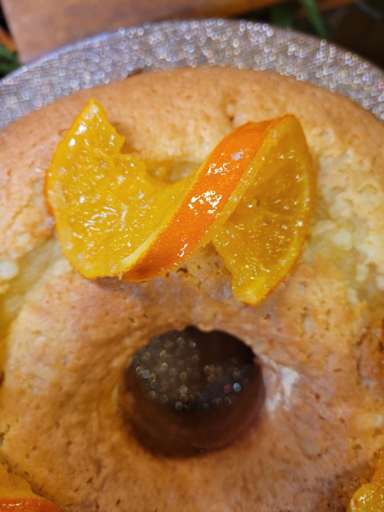 Moroccan Orange Cake w/ Candied Oranges