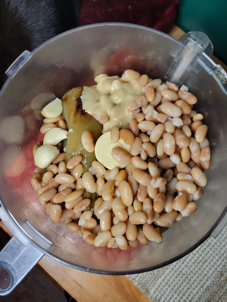 Baba Ghanoush w/ Opo Squash & Mayocoba Beans