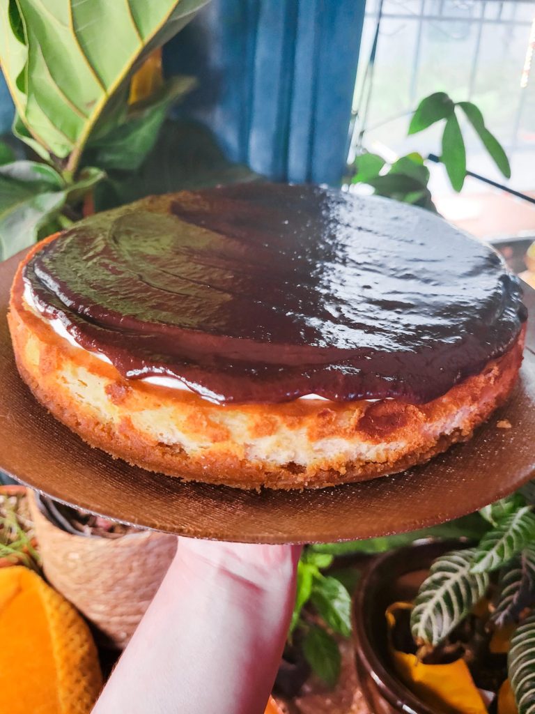 New York Cheesecake w/ Rum Chocolate Ganache