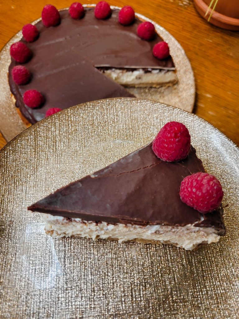 New York Cheesecake w/ Rum Chocolate Ganache