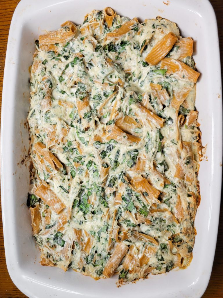 Macaroni & Cheese w/ Spinach & Mozzarella