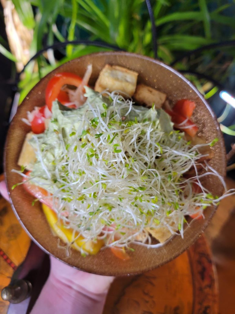 Vermicelli Salad w/ Daikon, Tofu, & Avocado Dip