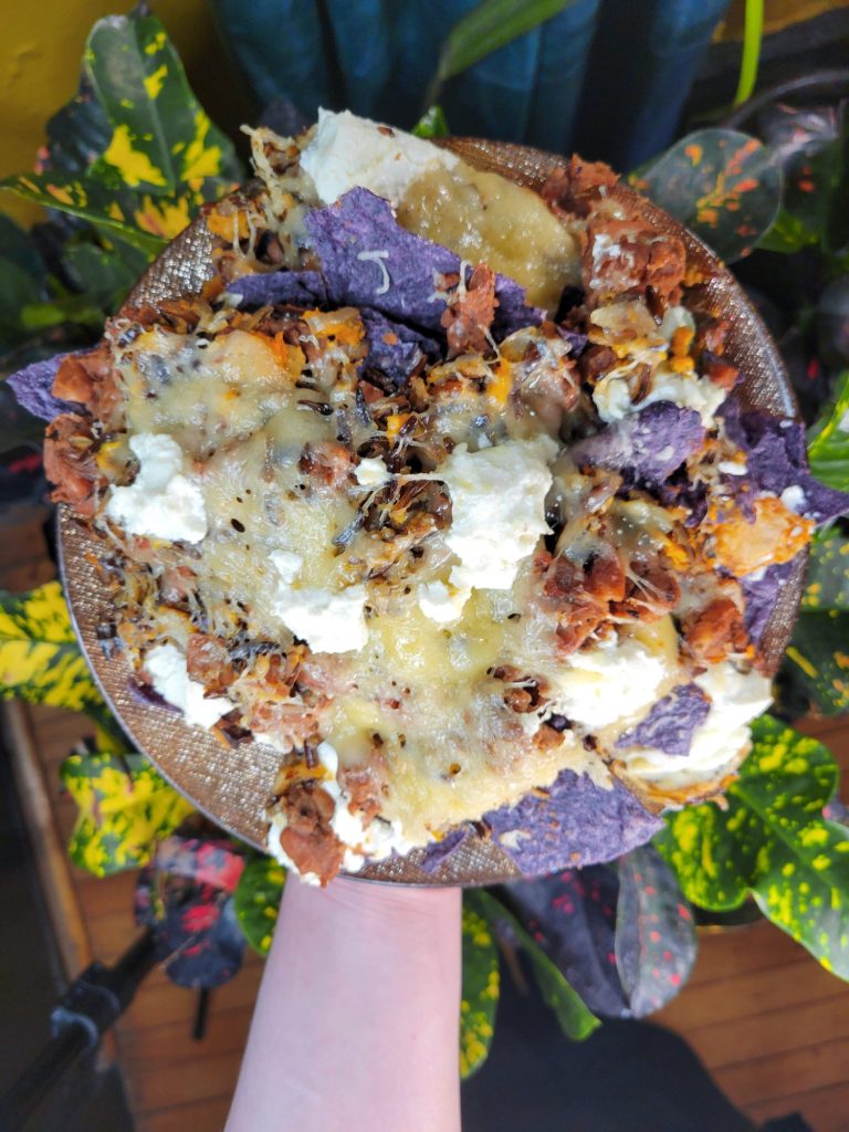 Nachos w/ Pinto Beans, Wild Rice, & Chèvre