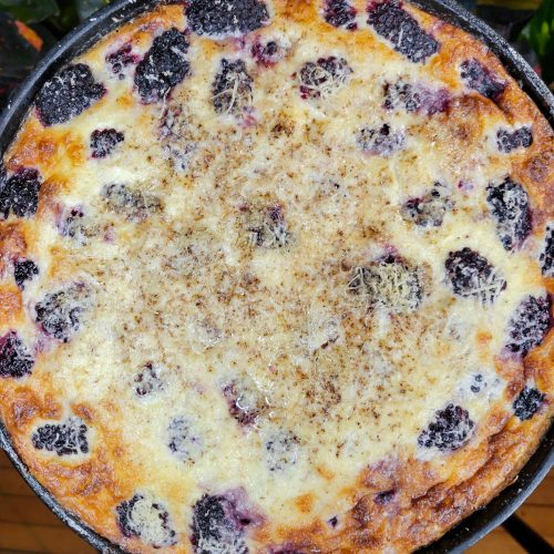 Quiche w/ Pear, Blackberry, & Blue Cheese