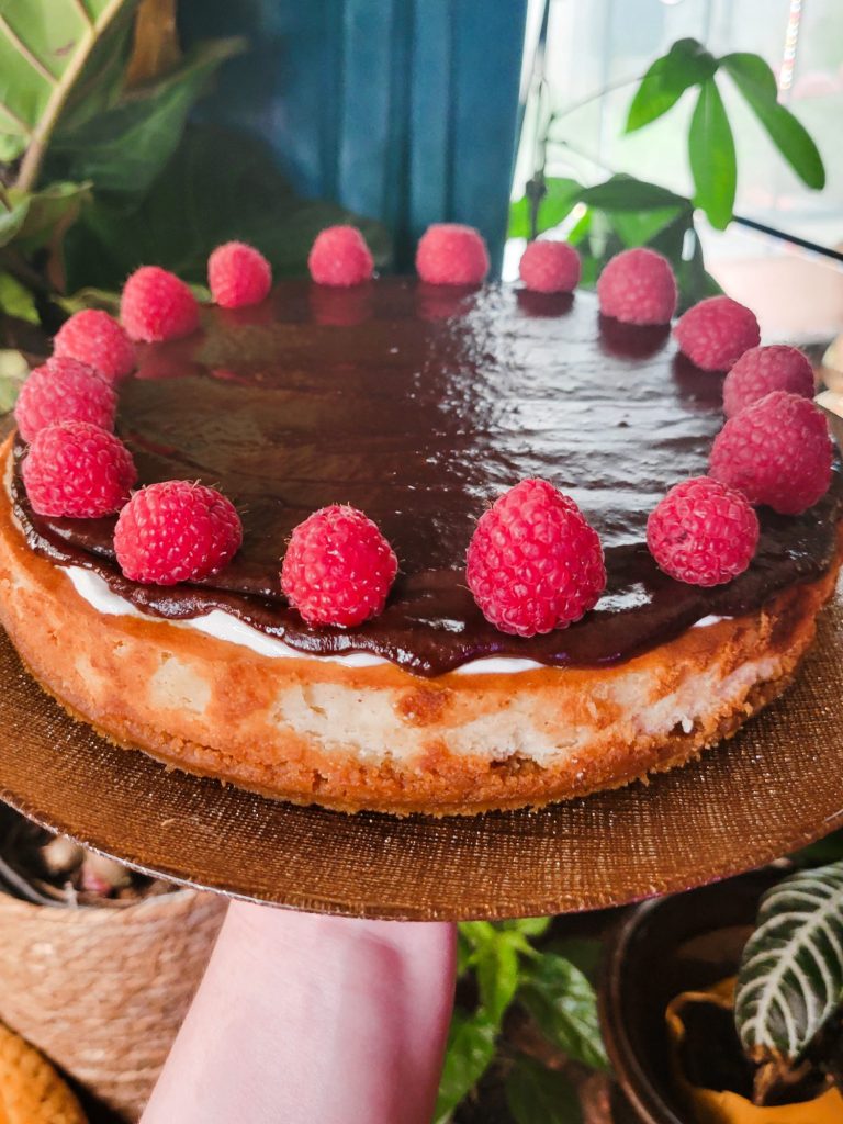 New York Cheesecake w/ Rum Chocolate Ganache