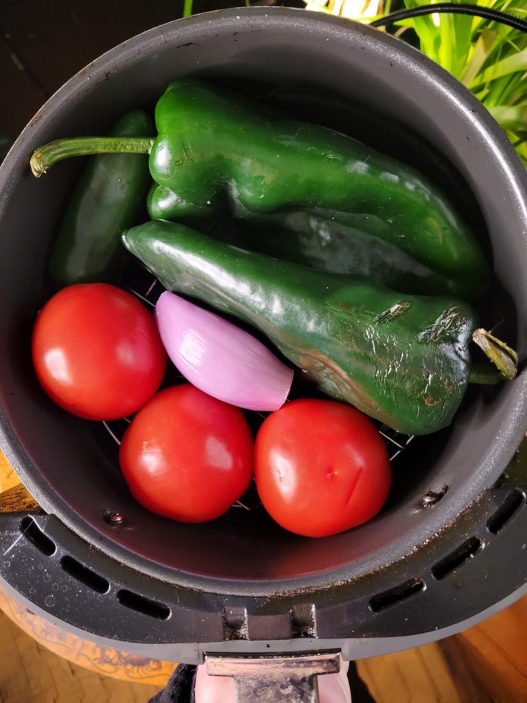 Salsa w/ Roasted Tomatoes & Poblanos