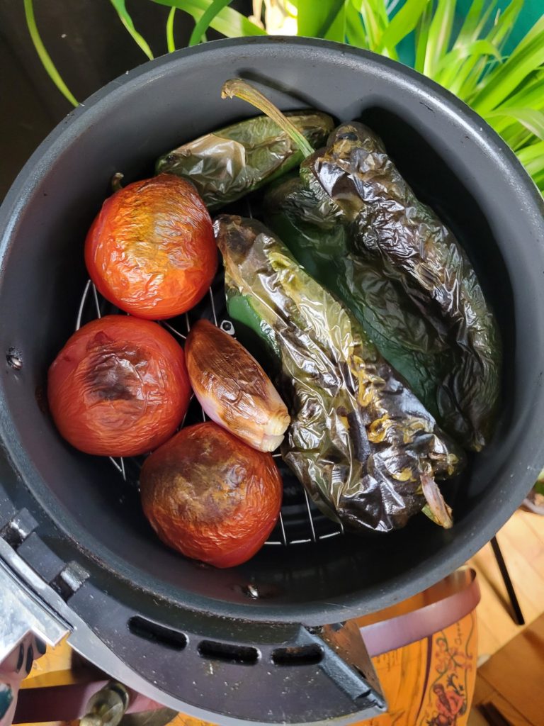 Salsa w/ Roasted Tomatoes & Poblanos